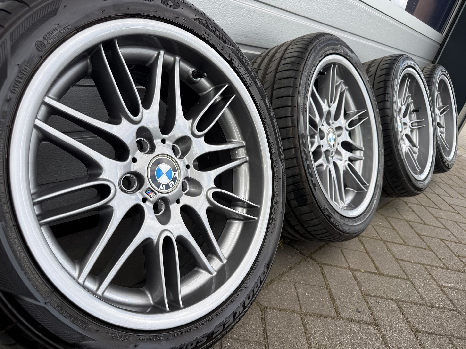 orig. 18 " BMW M5 5 serie E39 E38 E34 style 65 velgen banden, 18 inch, Gebruikt, -, 275 mm