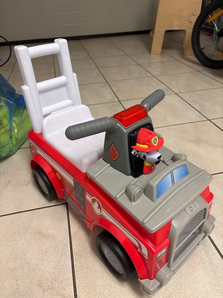 Camion de pompier porteur enfant, Ophalen, Gebruikt