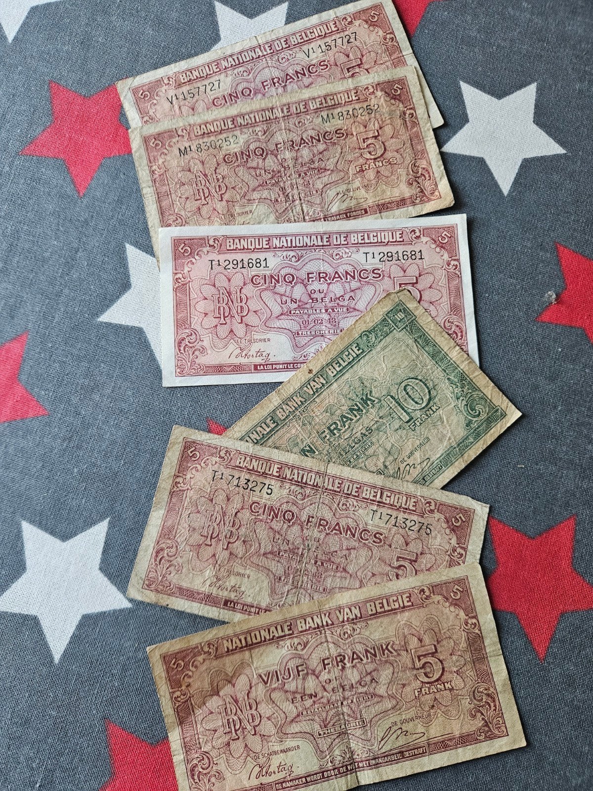 Belga bankbiljetten, Postzegels en Munten, Bankbiljetten | België, Verzenden