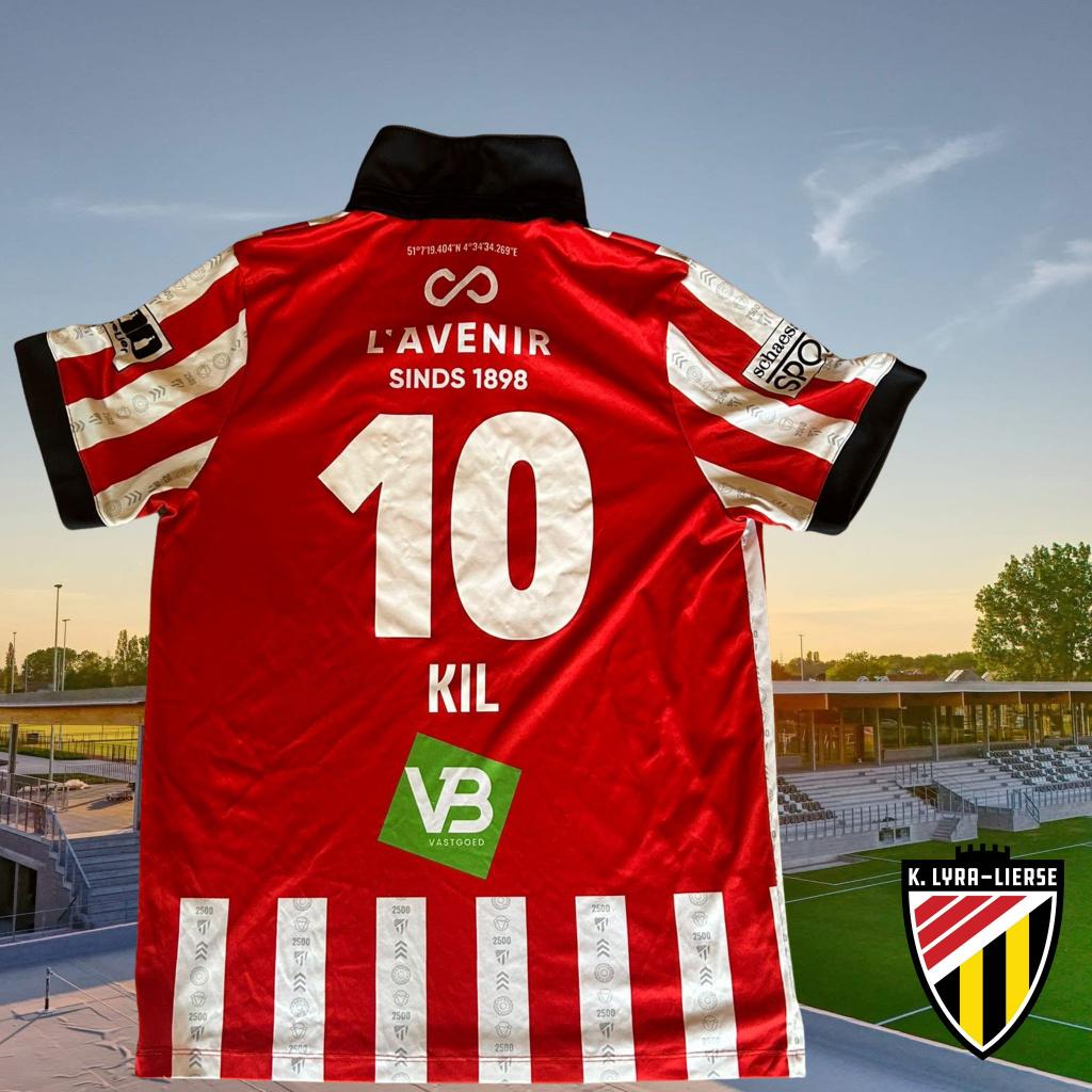Matchworn shirt | K. Lyra-Lierse | Seppe Kil, Sport en Fitness, Voetbal, Gebruikt, Shirt, Service@jako.com, Maat L