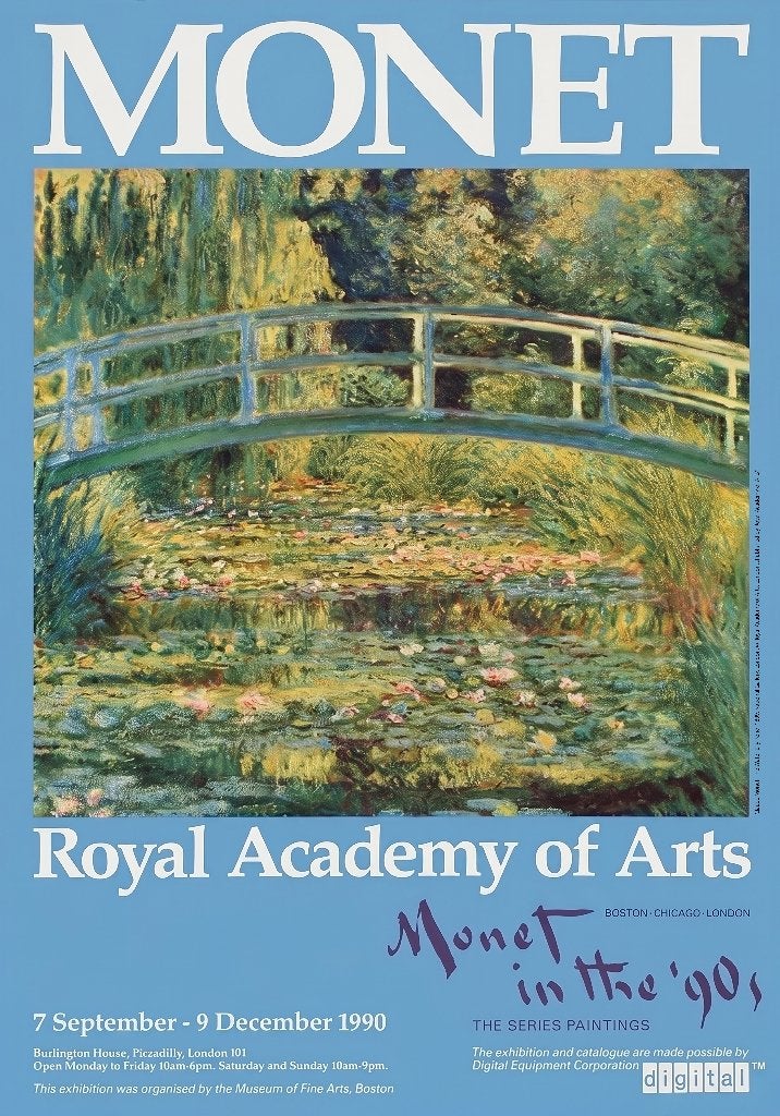 Affiche Claude Monet, Antiek en Kunst, Kunst | Litho's en Zeefdrukken, Ophalen of Verzenden