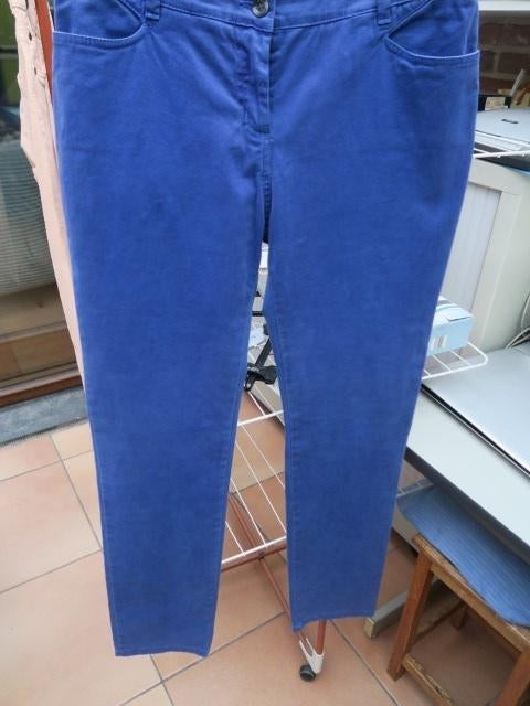 Broek nieuw blauw Marie Méro mt 42, Kleding | Dames, Blauw, Maat 42/44 (L), Ophalen of Verzenden, Lang