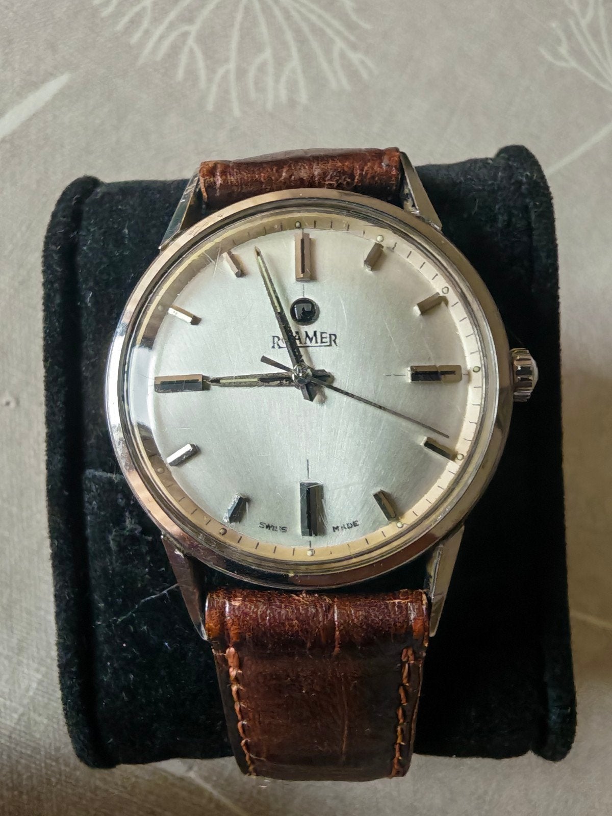 Montre Roamer Vintage Suisse – Mécanique – Swiss Made, Enlèvement ou Envoi, Acier