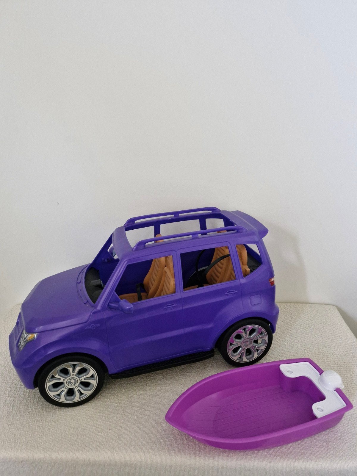 Barbie SUV auto en bootje, Kinderen en Baby's, Ophalen, Barbie