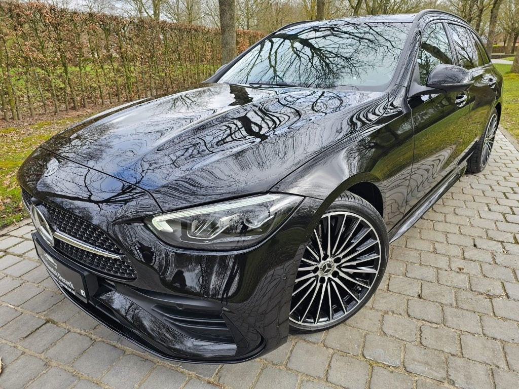 Mercedes c180 AMG PACK | PANO | 360CAMERA, Auto's, Mercedes-Benz, Automaat, Dealer onderhouden, Zwart, Leder
