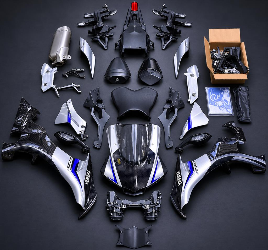 OEM Yamaha R1M Carbon Kuipset & Onderdelen - Nieuwstaat, Ophalen, Gebruikt