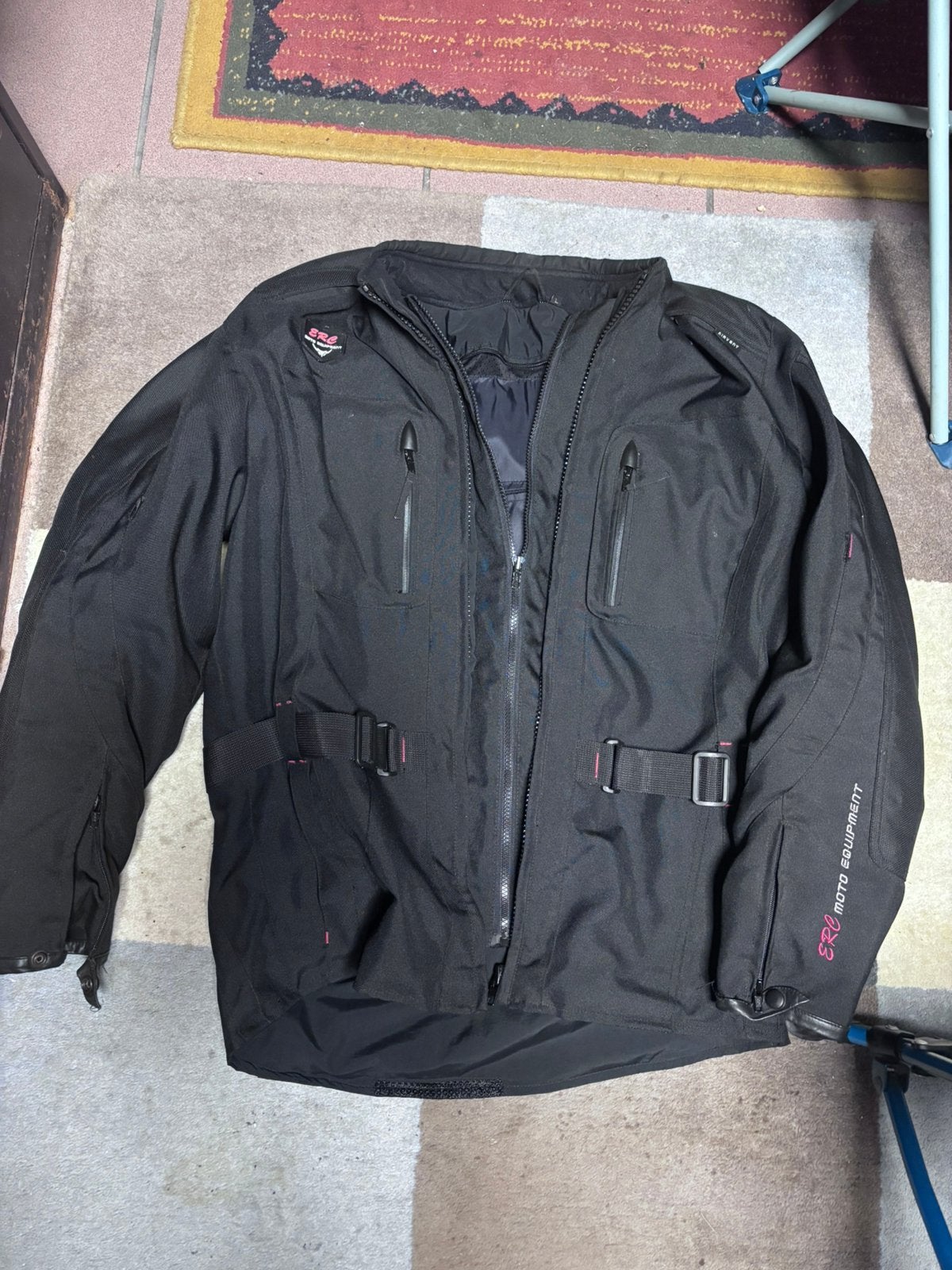 Veste de moto en tissu noir pour homme L, Enlèvement ou Envoi, Hommes