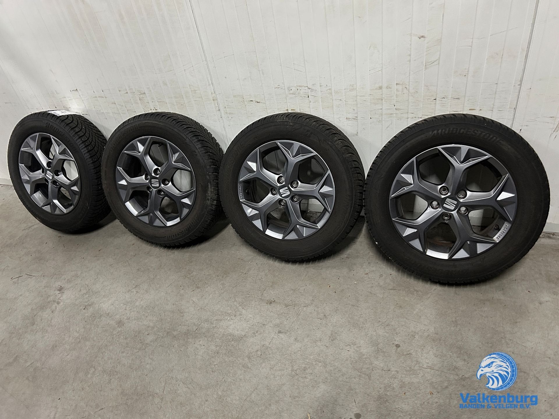 6mm! Originele Seat Ibiza 15 inch antraciete velgen 5x100 wi, Gebruikt, 15 inch, -, -