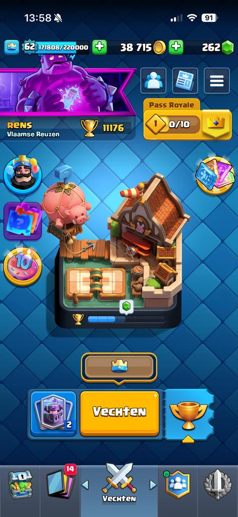 Clash royale account te koop met pass royale maart, Games en Spelcomputers, Ophalen, Zo goed als nieuw