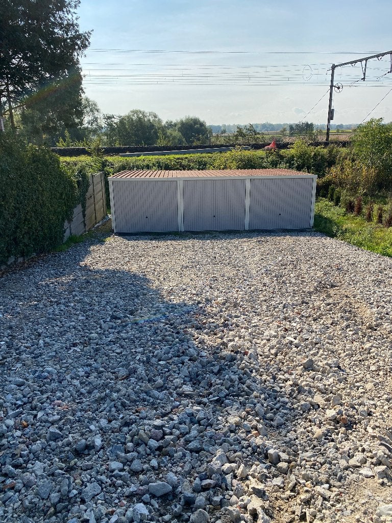 3 verhuurde garageboxen op perceel bouwgrond te koop, Immo, Provincie Vlaams-Brabant