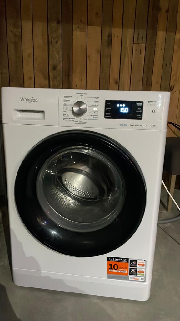 Whirlpool wasmachine 10 kg, Elektronische apparatuur, Wasmachines, Ophalen, Gebruikt