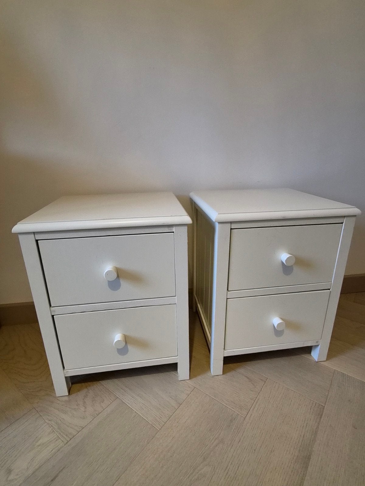 lot de 2 tables de nuit, Maison & Meubles, Enlèvement, Utilisé