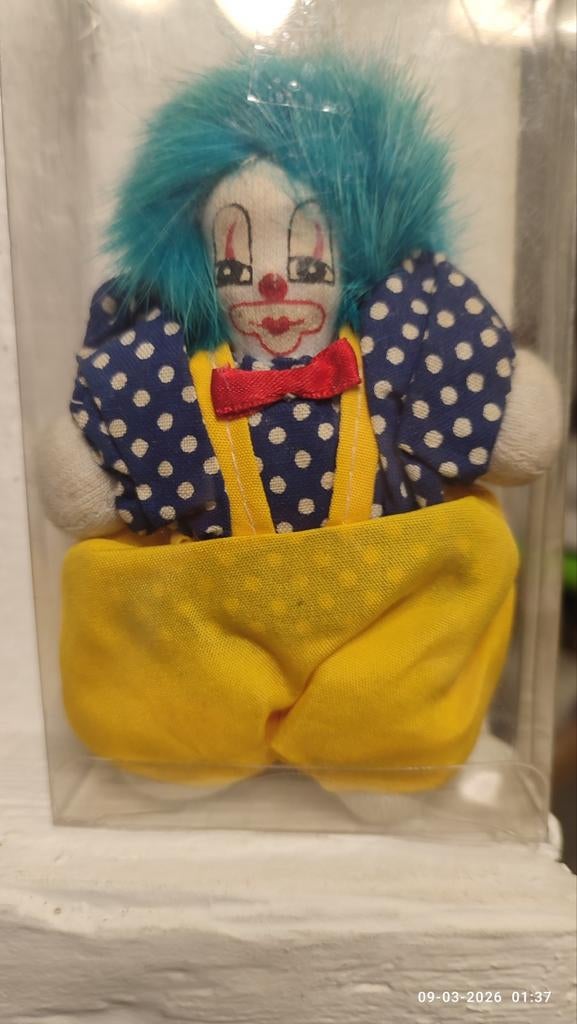 Blauwharig clowntje, Ophalen of Verzenden, Zo goed als nieuw, Pop