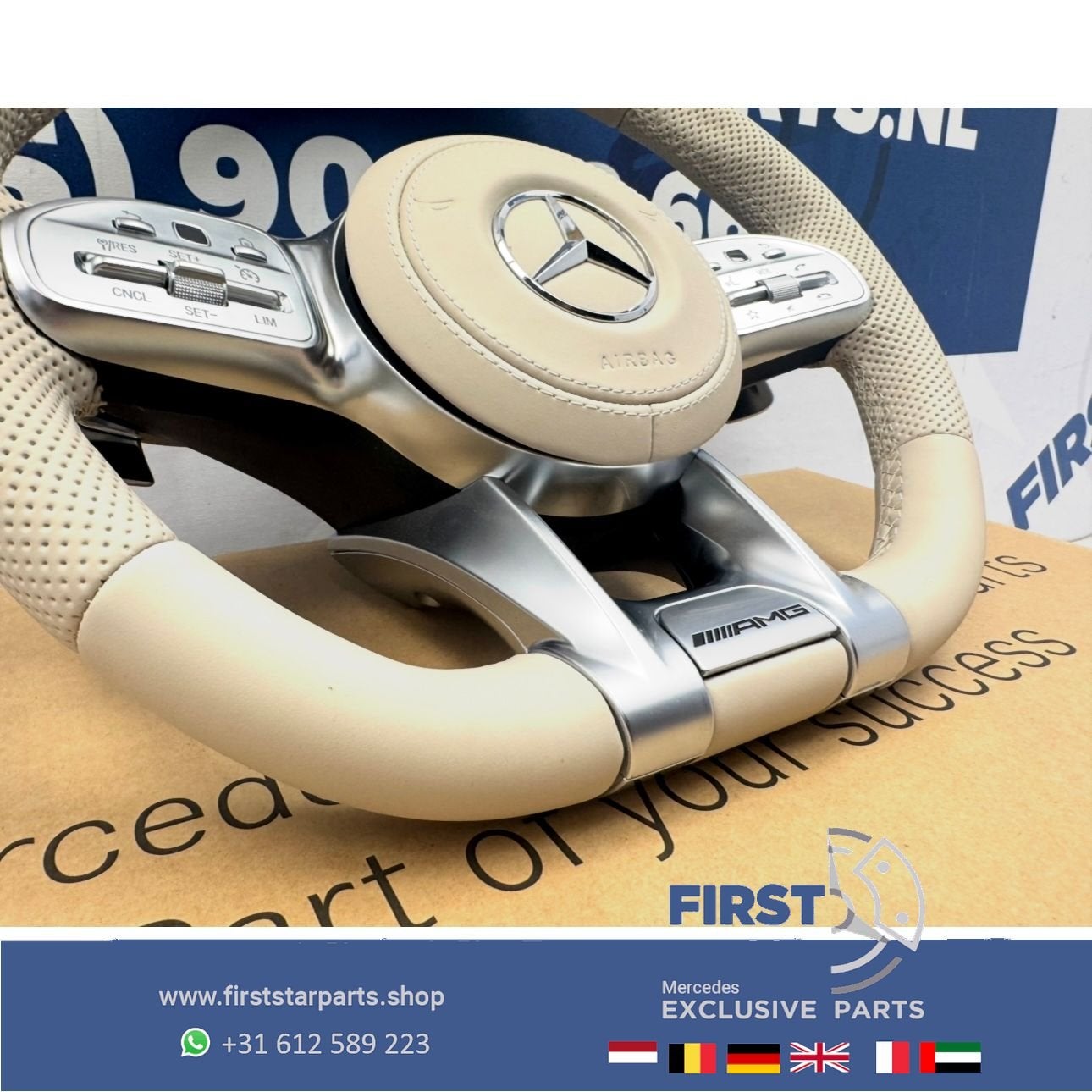2023 AMG STUUR BEIGE A35 A45 CLA45 C63 E63 GLC63 GLE63 GT63, Utilisé, -, -, Enlèvement ou Envoi