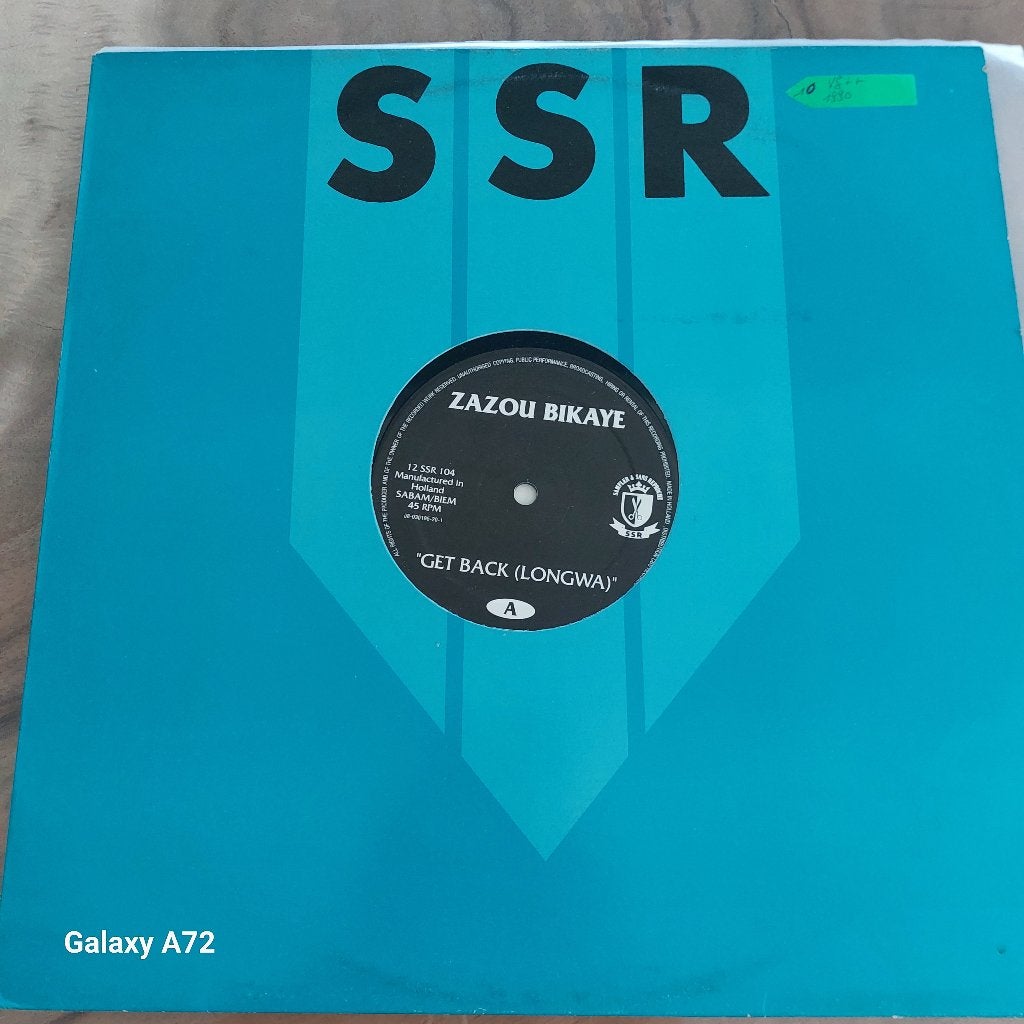 zazoe bikaye get back 12 inch maxi, CD & DVD, Vinyles | Dance & House, 12 pouces, House, Enlèvement ou Envoi, Utilisé