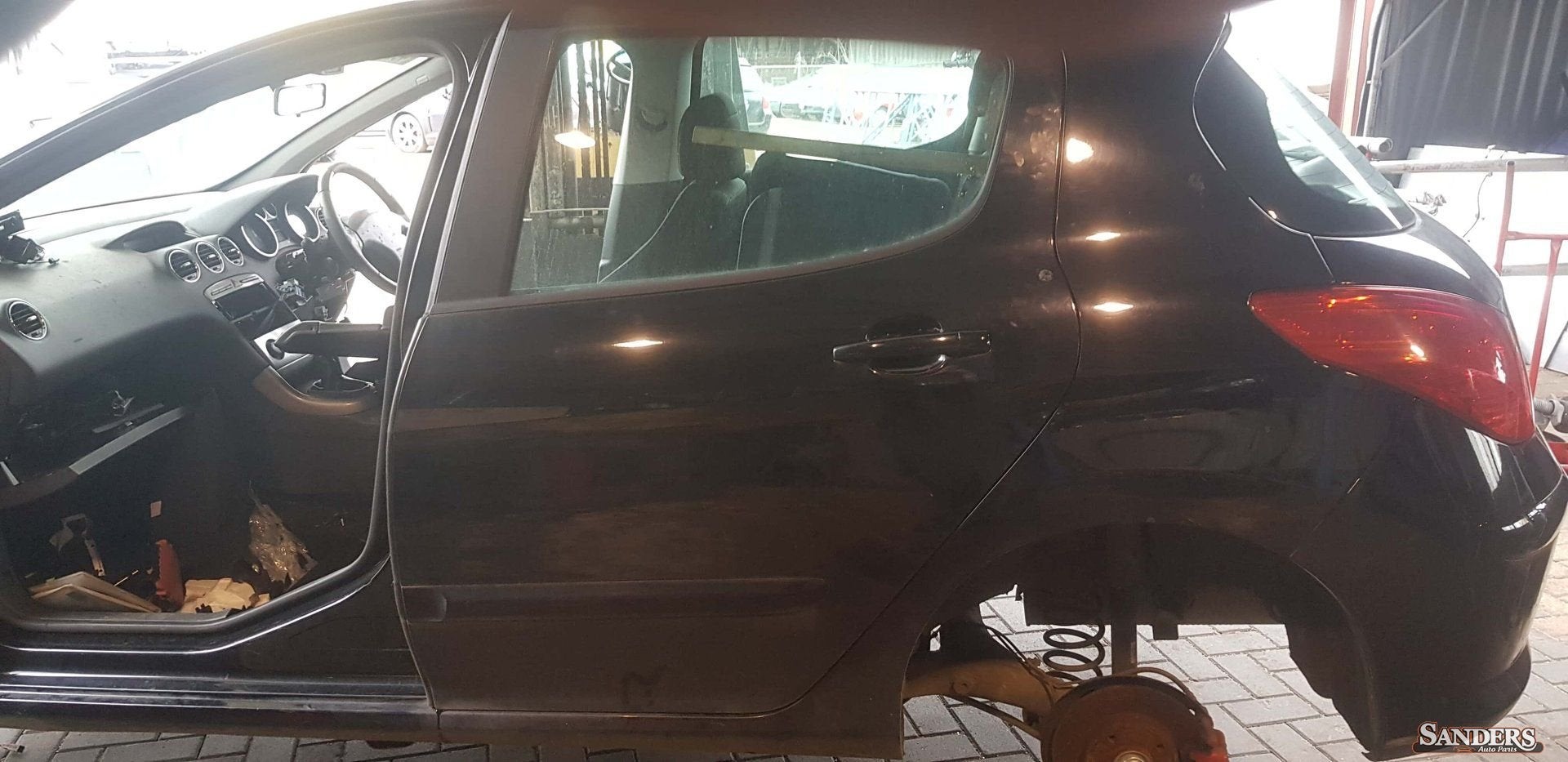 Portier links achter peugeot 308 kleur ktvd, Arrière, -, Utilisé, Porte