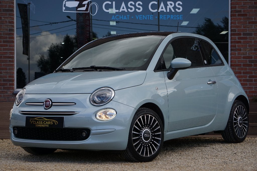 FIAT 500 1.0i MHEV Lounge Pano Pdc Clim CarPlay Euro 6d, Autos, Achat, Euro 6, Entreprise, Noir