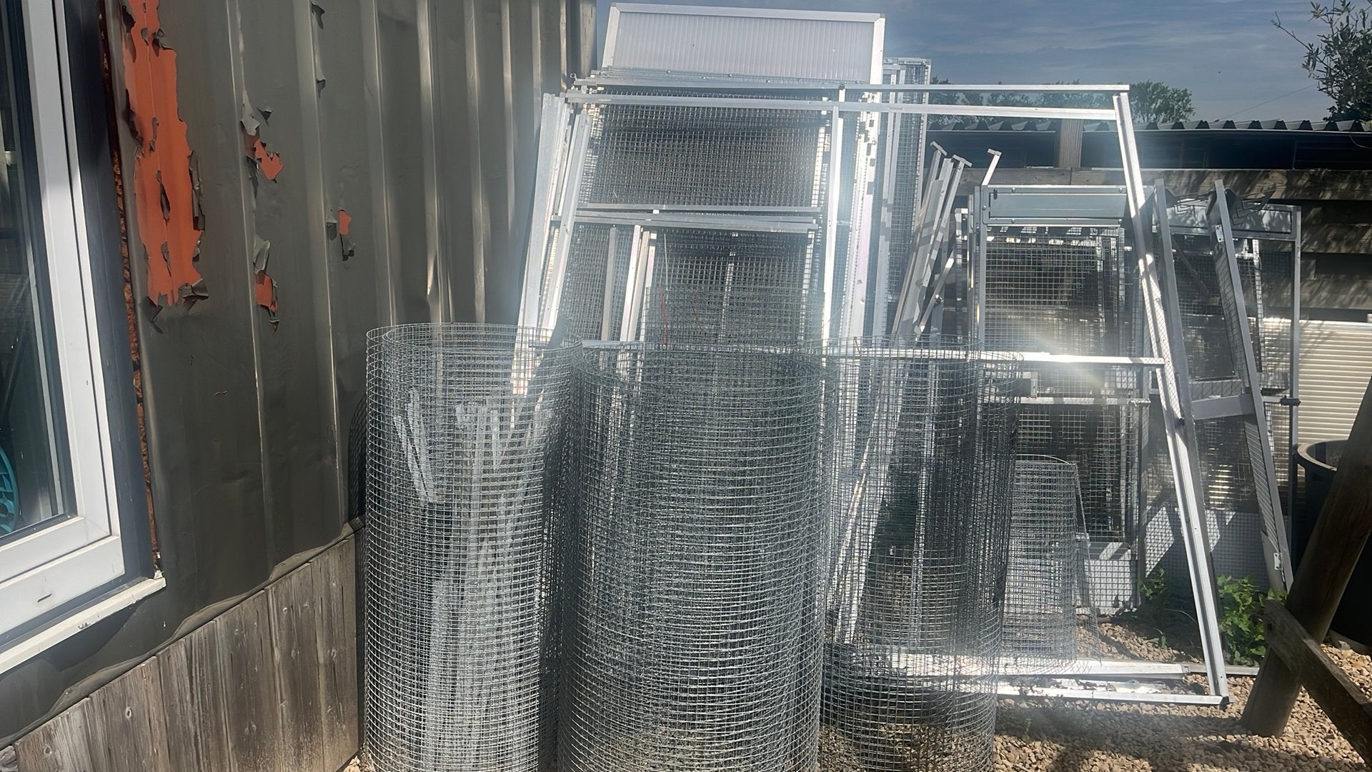 Aluminium vogelkooien, Dieren en Toebehoren, Ophalen, Zo goed als nieuw, Aluminium, Vogelkooi