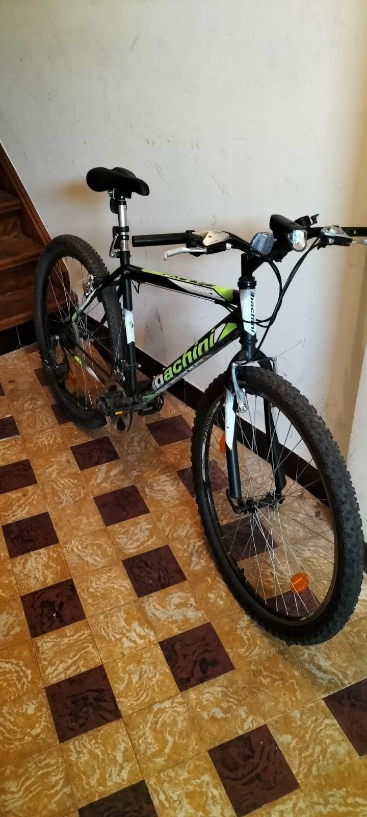 mountainbike, Ophalen, Velgrem, Aluminium, Bachini