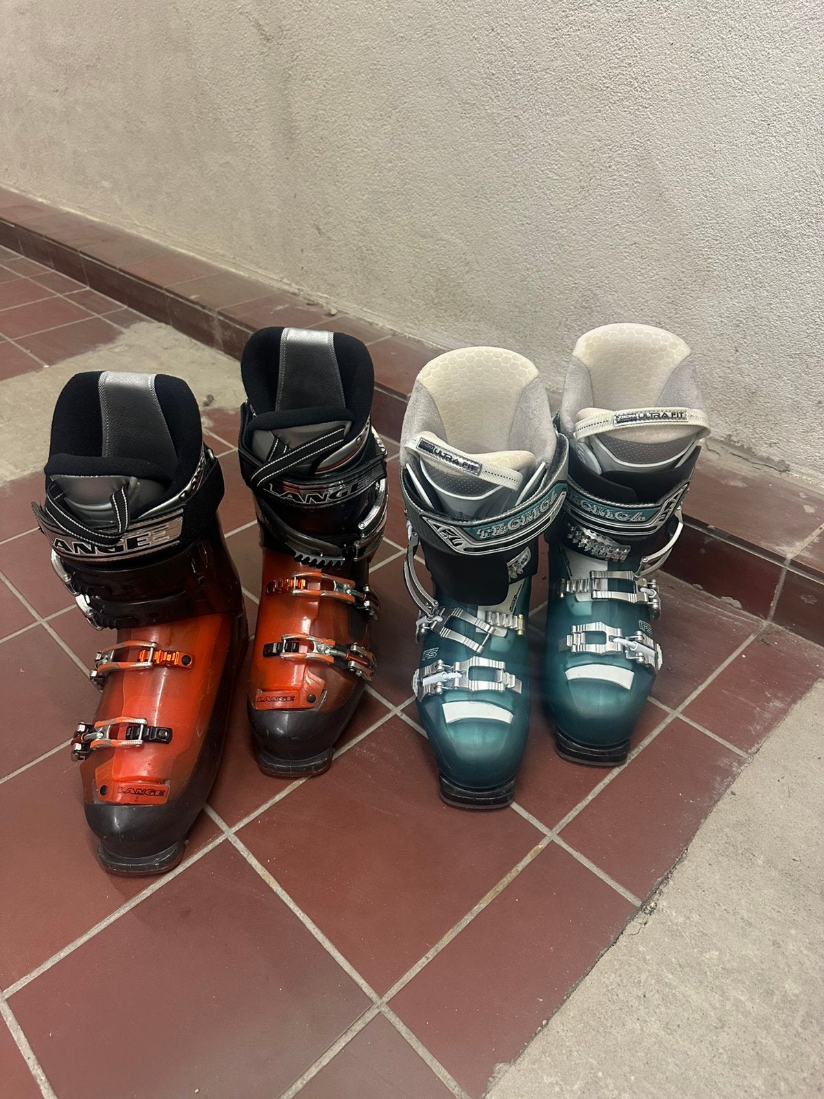 Heren en Dames skibotten, Sports & Fitness, Autres marques, Enlèvement, Utilisé, Bottes de neige