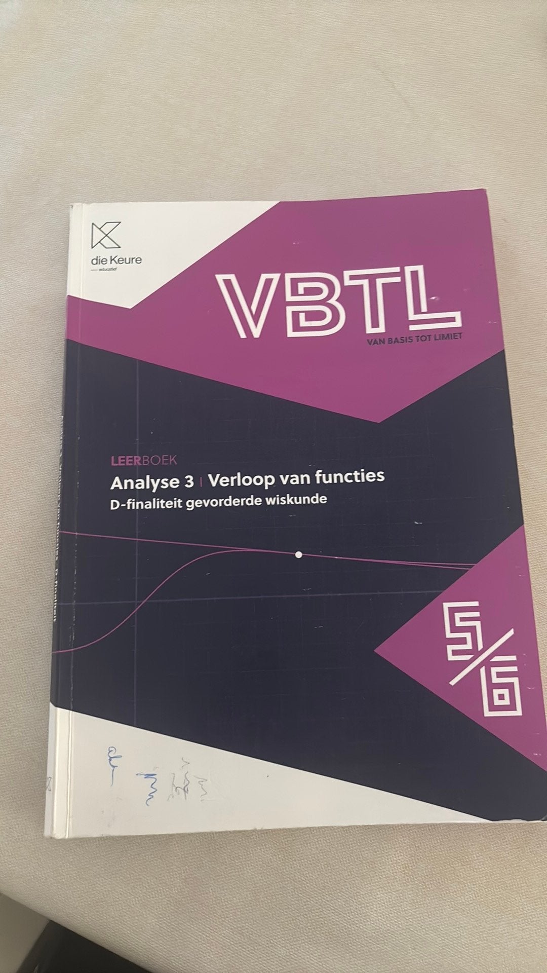 VBTL Analyse 3 Verloop van functies, Boeken, Ophalen of Verzenden, Zo goed als nieuw