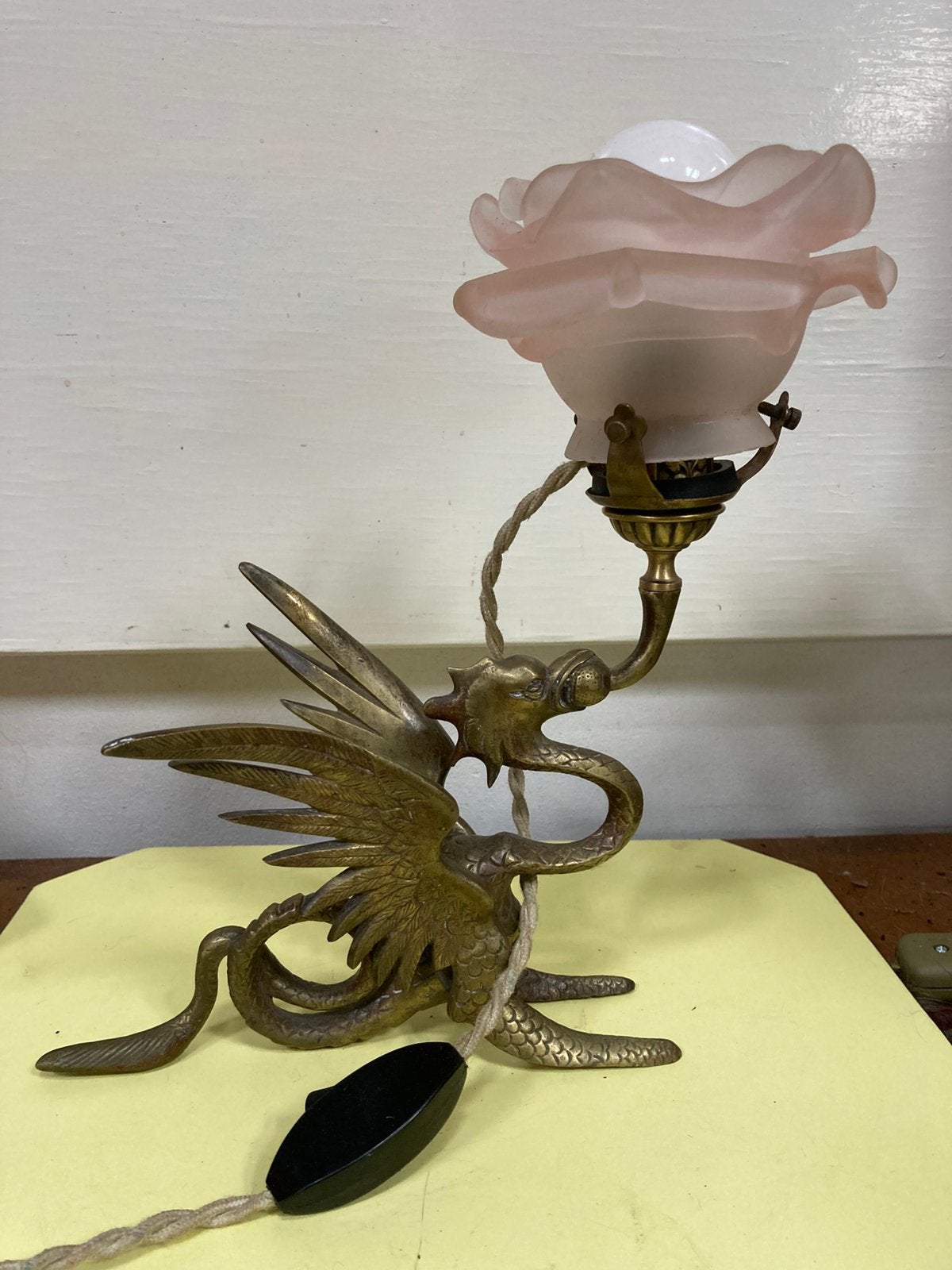 Lampe Dragon en laiton, Enlèvement ou Envoi