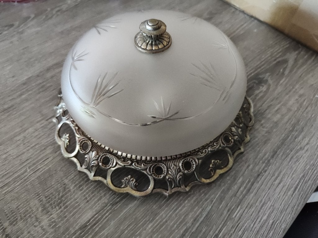 Plafondlamp, Huis en Inrichting, Ophalen, Gebruikt, Meerkleurig, Antiek