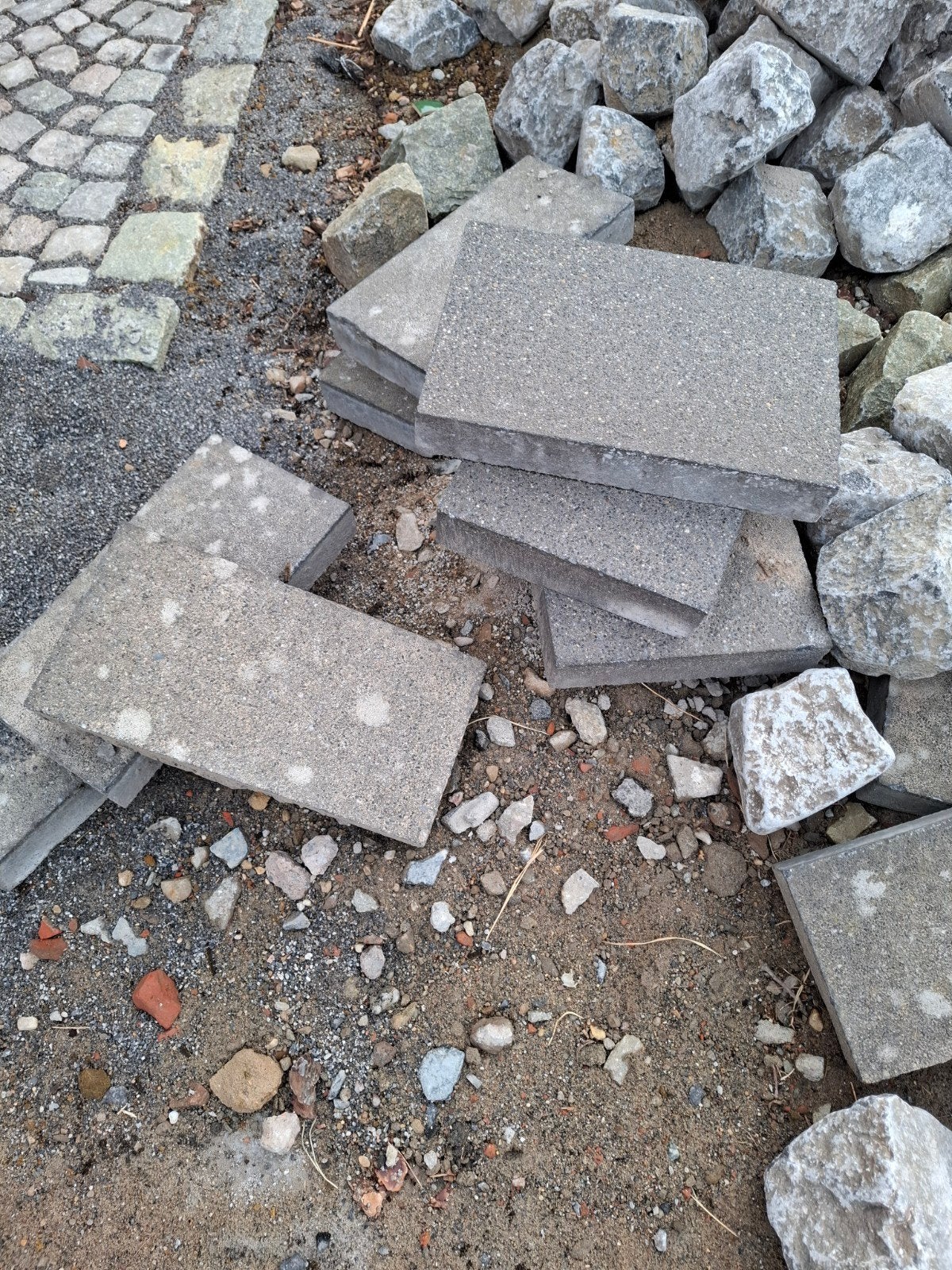 betonnen klinkers, Ophalen, Klinkers