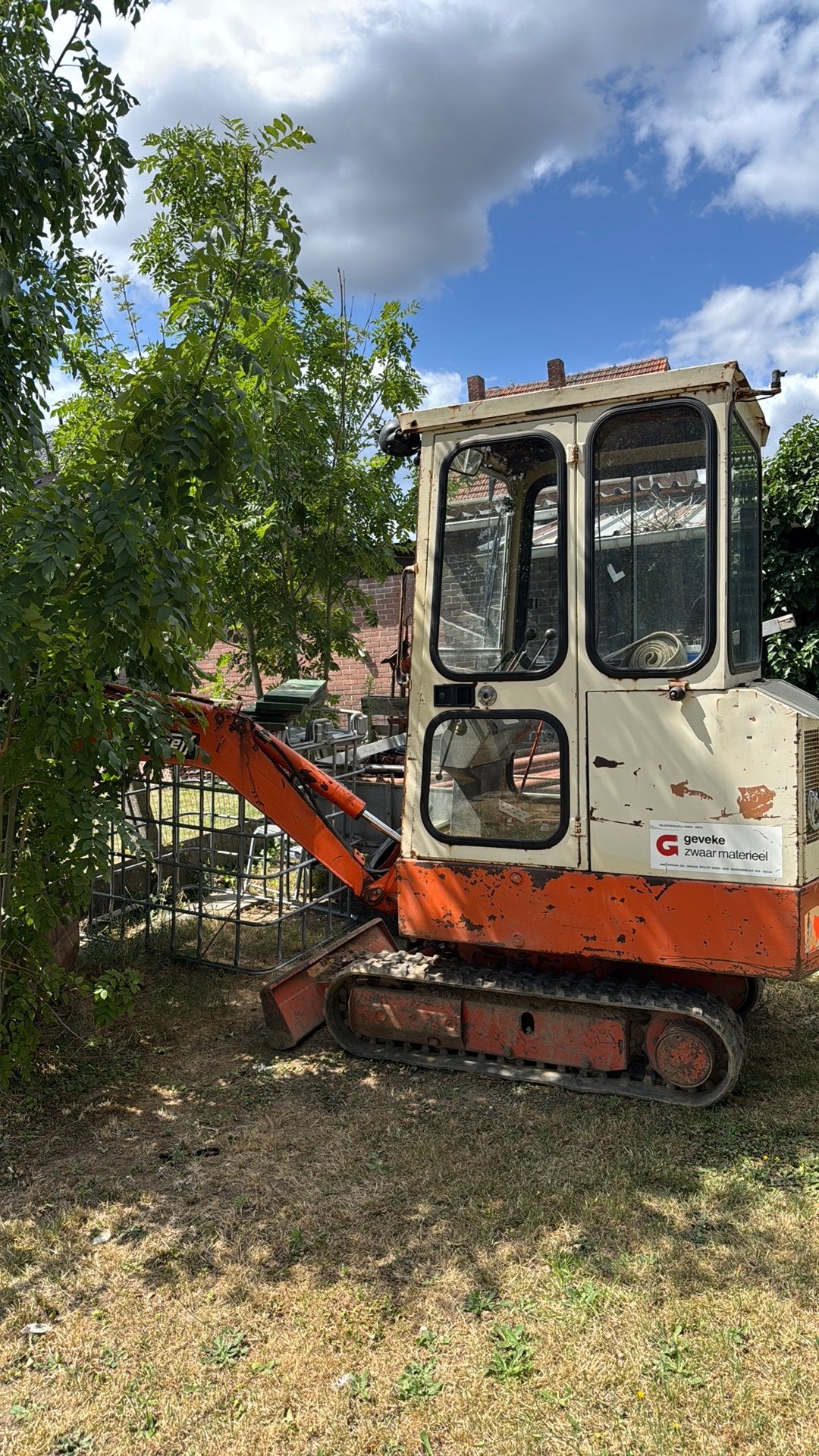 Graafmachine eigen plaat, Ophalen of Verzenden, Graafmachine