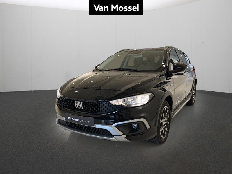 Fiat Tipo Station Wagon Cross 1.5 Hybrid 130, Auto's, Stof, Zwart, 4 cilinders, Zwart