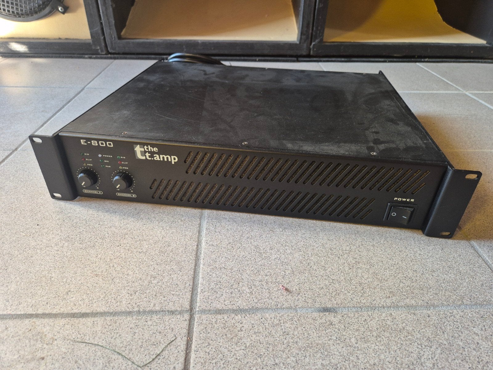 t.amp E-800 versterker, Audio, Tv en Foto, Gebruikt, 120 watt of meer, Stereo, Ophalen