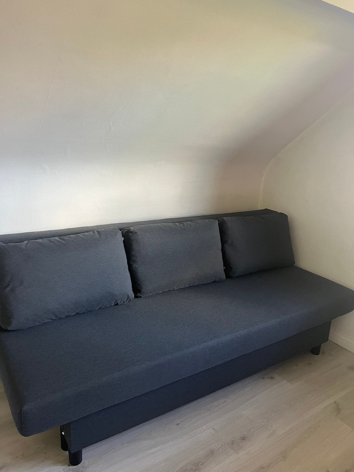 3-zits slaapbank IKEA, Ophalen, Zo goed als nieuw, Tweepersoons, Zwart