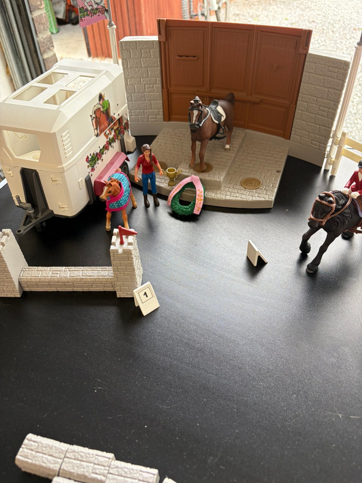 schleich parcours d’obstacle, Collections, Enlèvement, Utilisé