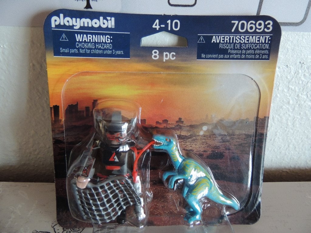 Playmobil Duo - Braconnier et vélociraptor, Ophalen