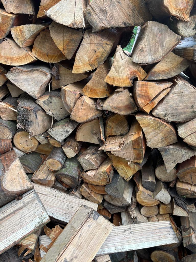 Bois de chauffage, cerisier fendu, Enlèvement