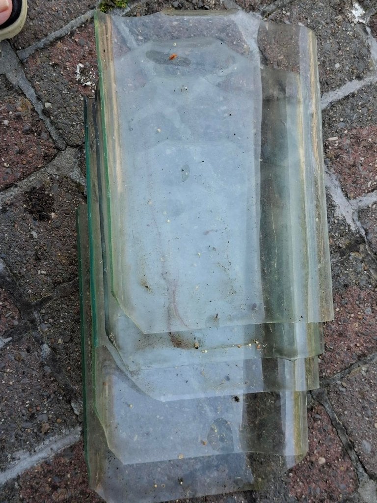 Dakpannen glas, Enlèvement, Comme neuf, Tuiles