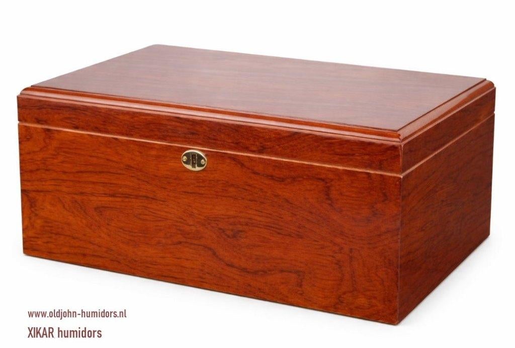 XIKAR MERK HUMIDOR "CHERRY" MET SLOT 120 SIGAREN      h64, Verzenden, Nieuw, Tabaksdoos of Verpakking