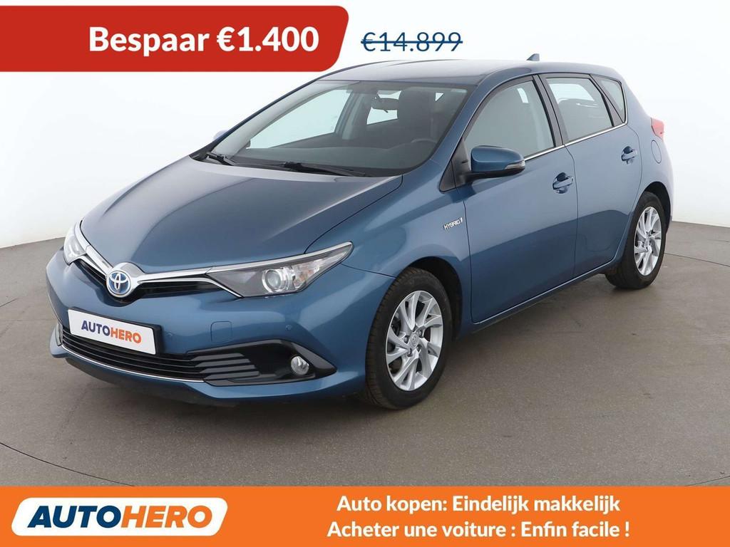 Toyota Auris 1.8 Hybrid Advance (bj 2016, automaat), Auto's, Stof, Gebruikt, 5 deurs, Hybride Elektrisch/Benzine