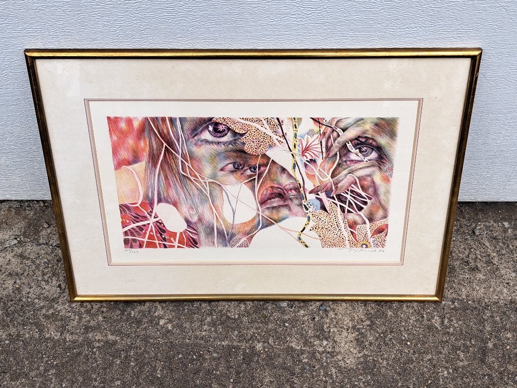 Lithographie signe p vlerick 85, Ophalen of Verzenden