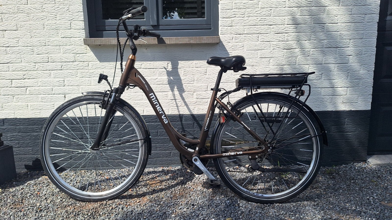 Electrische dames fiets, Ophalen