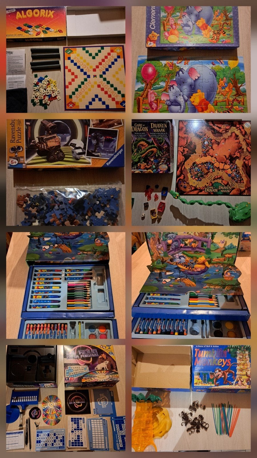 Lot de 7 jeux de société et puzzles., Enlèvement