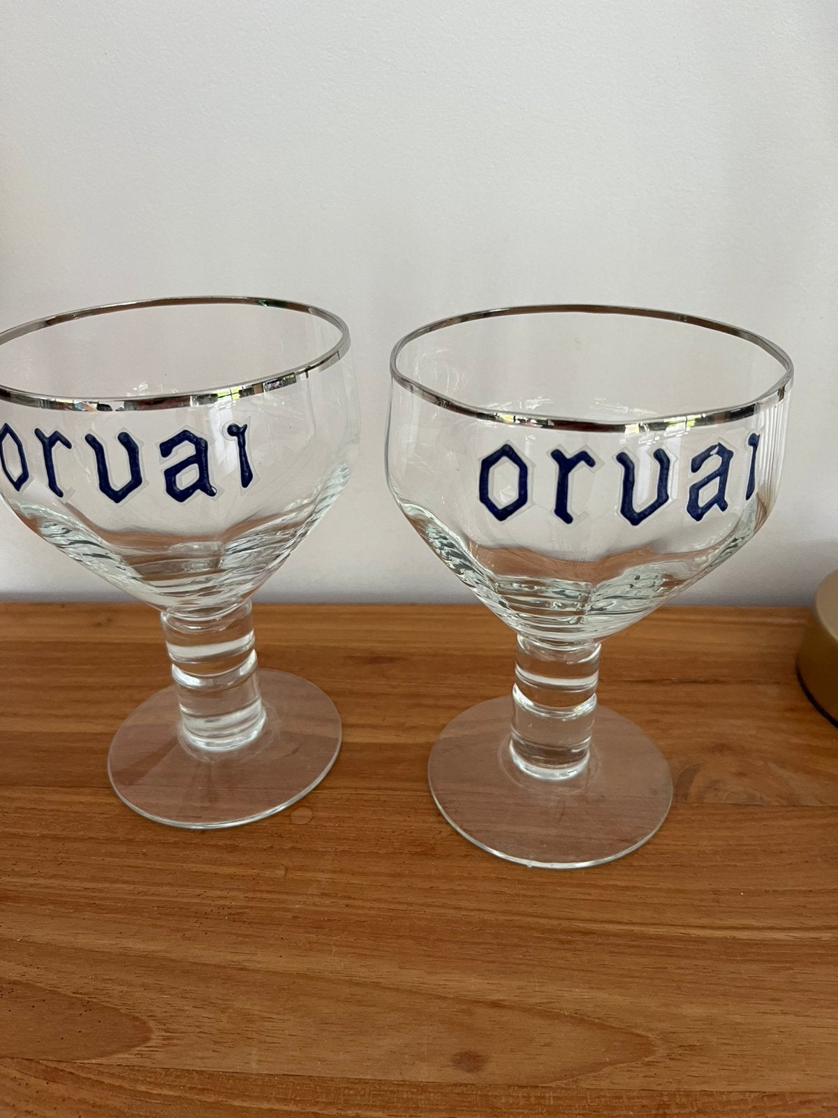 2 verres ORVAL émaillés, Enlèvement ou Envoi, Comme neuf