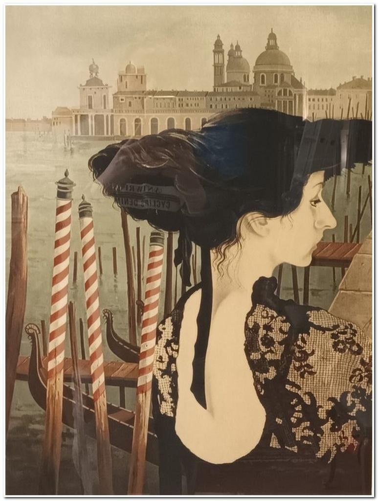 Christian Silvain (1950) - Kleuren lithografie, Antiek en Kunst, Ophalen