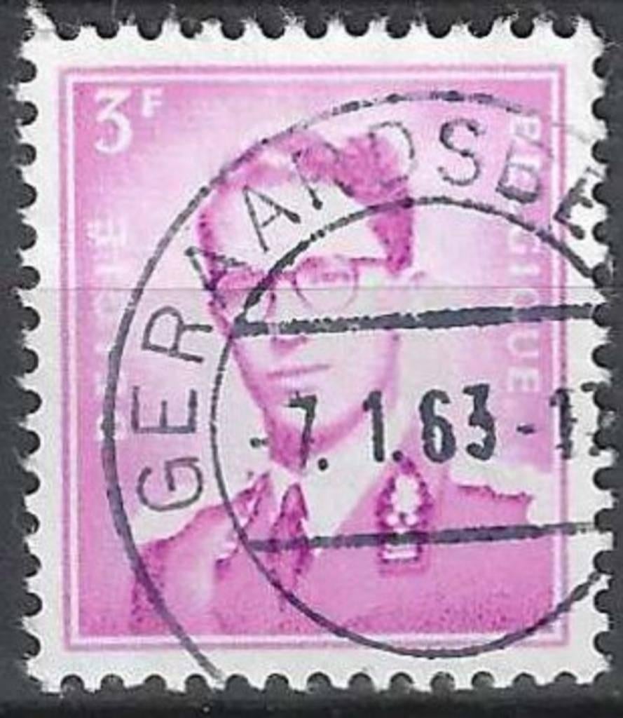 Belgie 1958 - Yvert/OBP 1067a - Koning Boudewijn (ST), Verzenden, Gestempeld, Gestempeld, Koninklijk huis