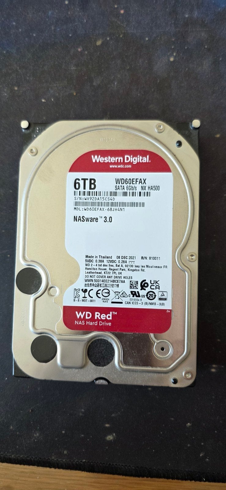 Disque dur wd red 6tb, Computers en Software, Harde schijven