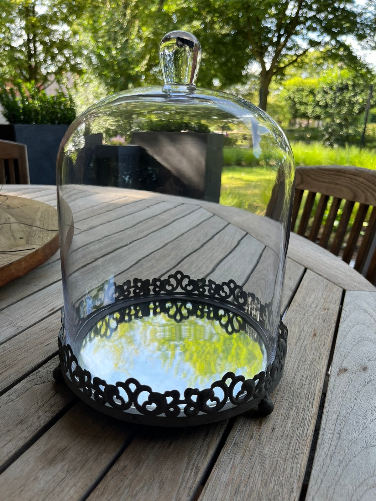 Glazen stolp, Huis en Inrichting, Woonaccessoires | Stolpen, Ophalen, Zo goed als nieuw