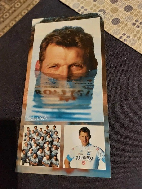 Wielerkaart : Michael Rich / Gerolsteiner, Verzamelen, Ophalen of Verzenden, Zo goed als nieuw, Poster, Plaatje of Sticker
