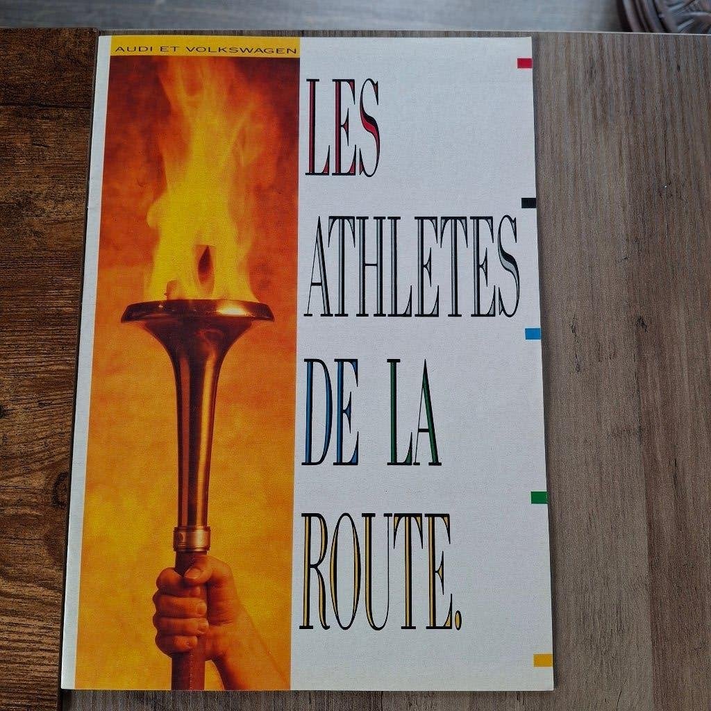 AUDI  &  V.W.  "LES ATHLETES DE LA ROUTE."     9/88, Ophalen of Verzenden, Nieuw, Audi