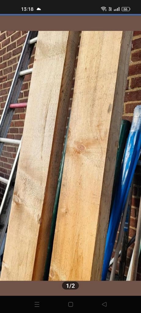 Balken, Doe-het-zelf en Bouw, Ophalen, Zo goed als nieuw, Balk, 50 mm of meer