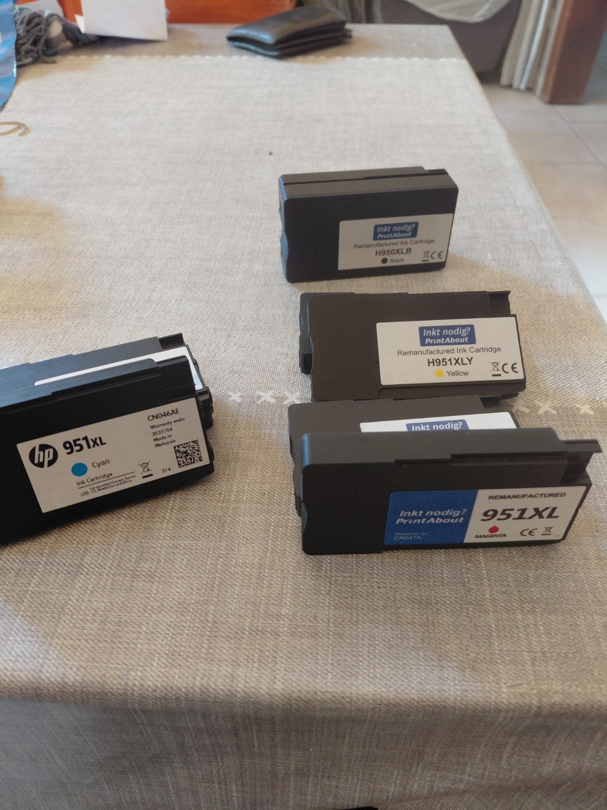 Inkt patronen voor hp, Ophalen